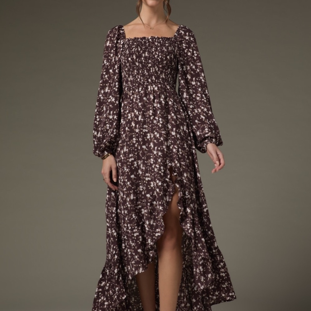 Francesca’s Floral Long Sleeve Dress